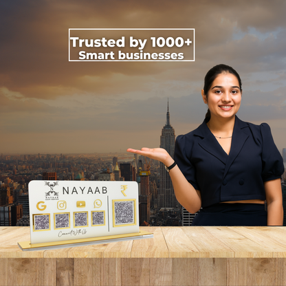 5 QR Payment Frosted Standee