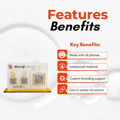 3 QR Frosted Smart Standee