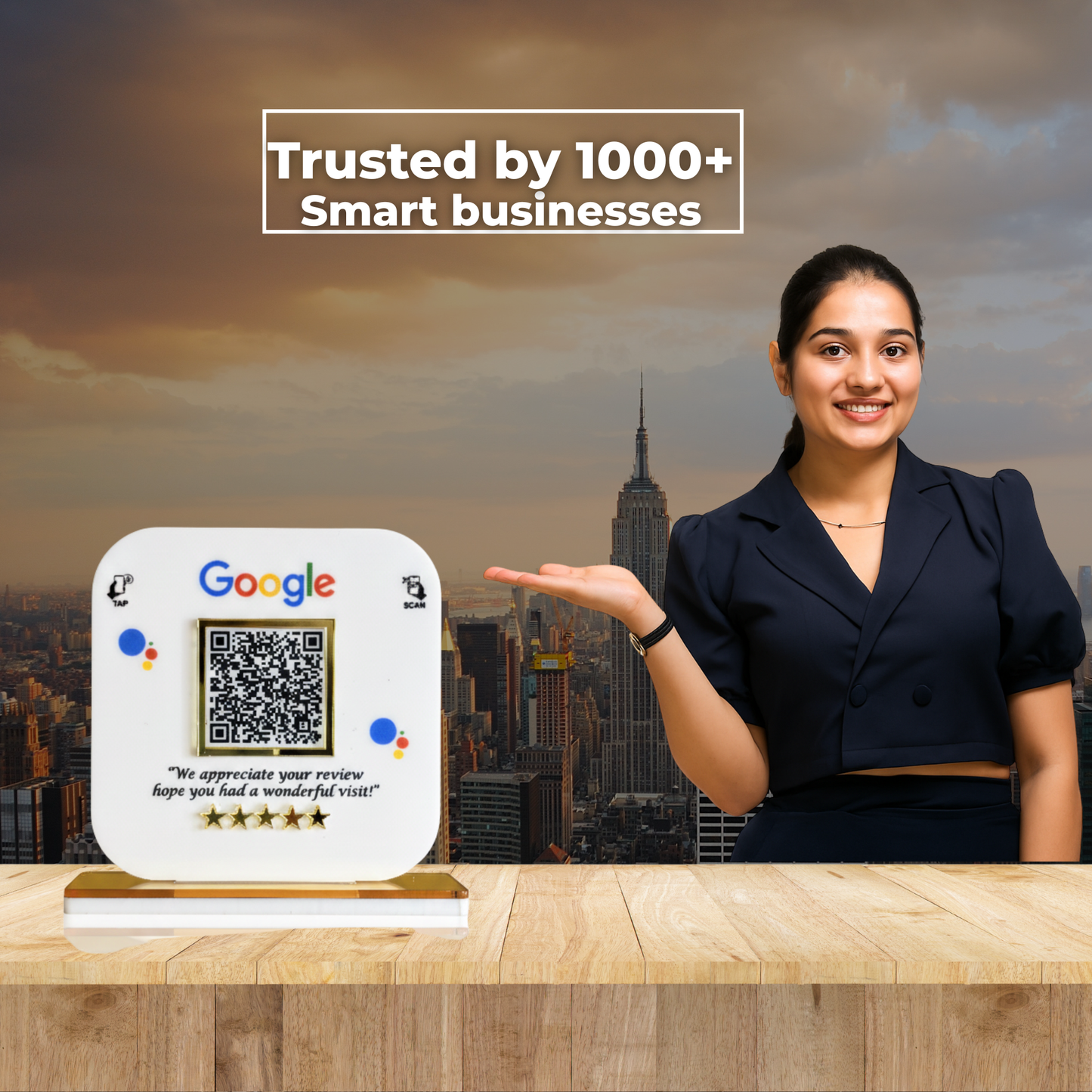 1 QR Google Review Standee