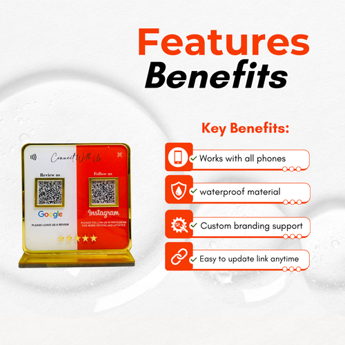 2 QR Golden Border standee