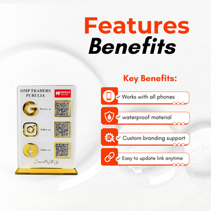 3 QR Vertical Digital Standee