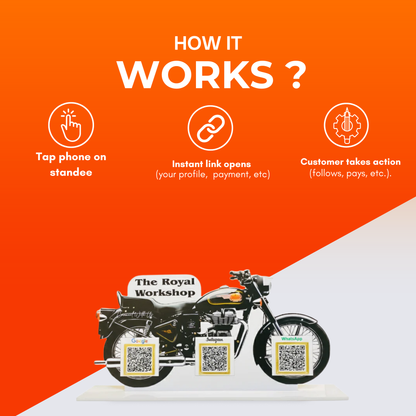 3 QR Bullet Shape Standee