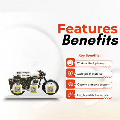 3 QR Bullet Shape Standee