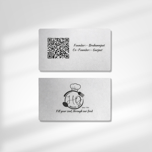 Silver Metal NFC Enabled Card