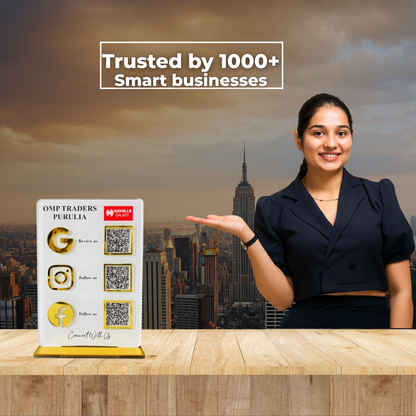 3 QR Vertical Digital Standee