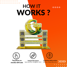 6 QR NFC Enabled Customize Standee With Special Logo For Clinic and Hospital