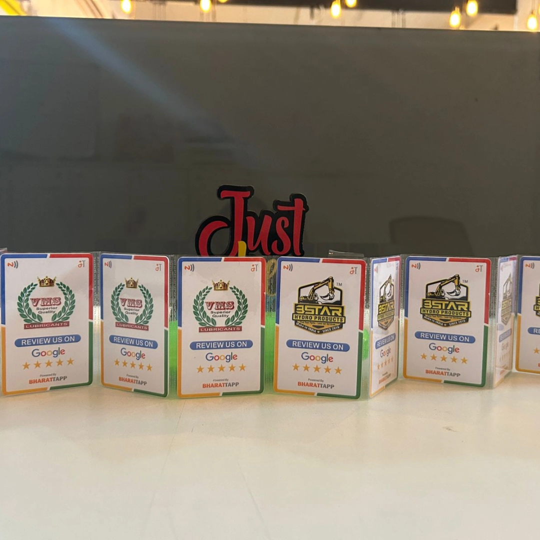 5 Google Review NFC Card Bundle