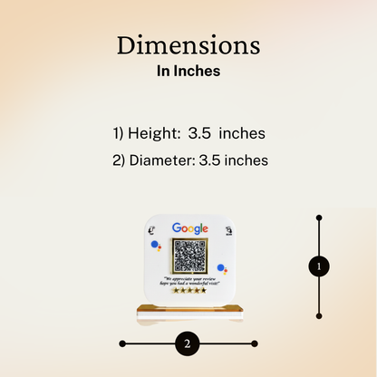 1 QR Google Review Standee
