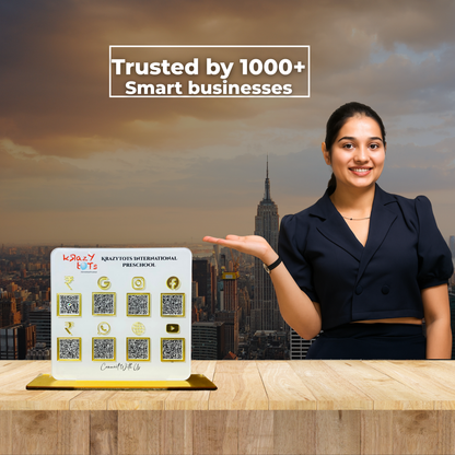 8 QR Premium Square Shape Standee