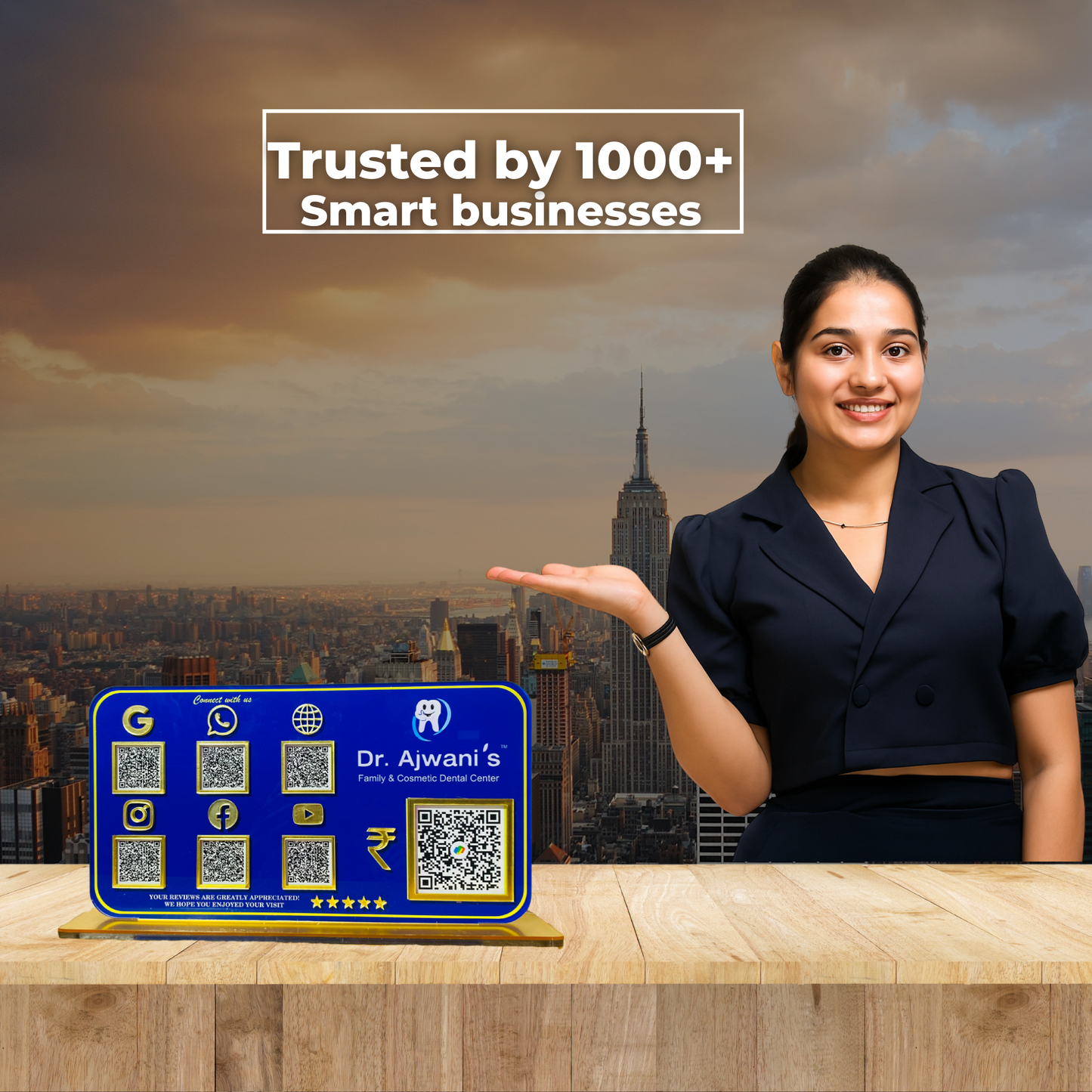 6-in-1 Smart Standee with Payment QR