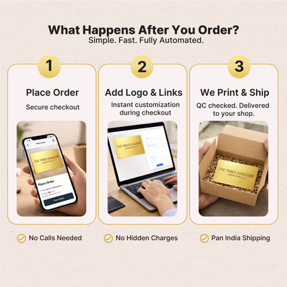 Golden Metal NFC Enabled Card