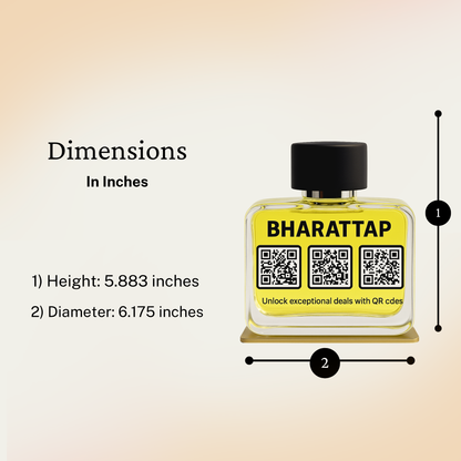 Perfume Bottle Shaped QR Standee