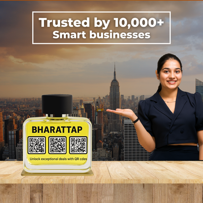 Perfume Bottle Shaped QR Standee