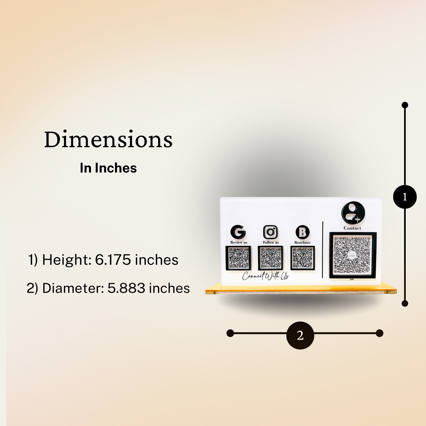 4 QR Horizontal Blue Colour QR Standee with Payment QR
