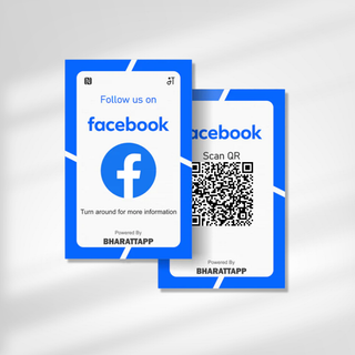 Facebook Social Media NFC Enabled QR Card