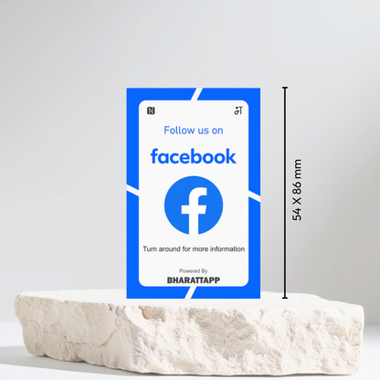 Facebook Social Media NFC QR Card