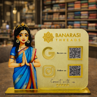 2 Qr Saree Standee
