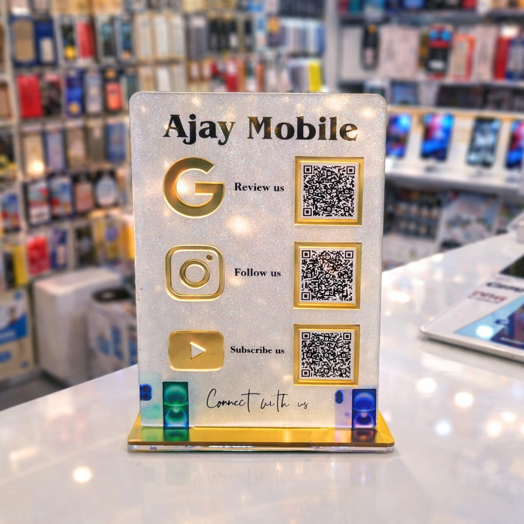 3 Qr Mobile Store Standee
