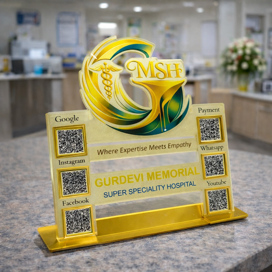 6 QR Customize Standee With Special Logo