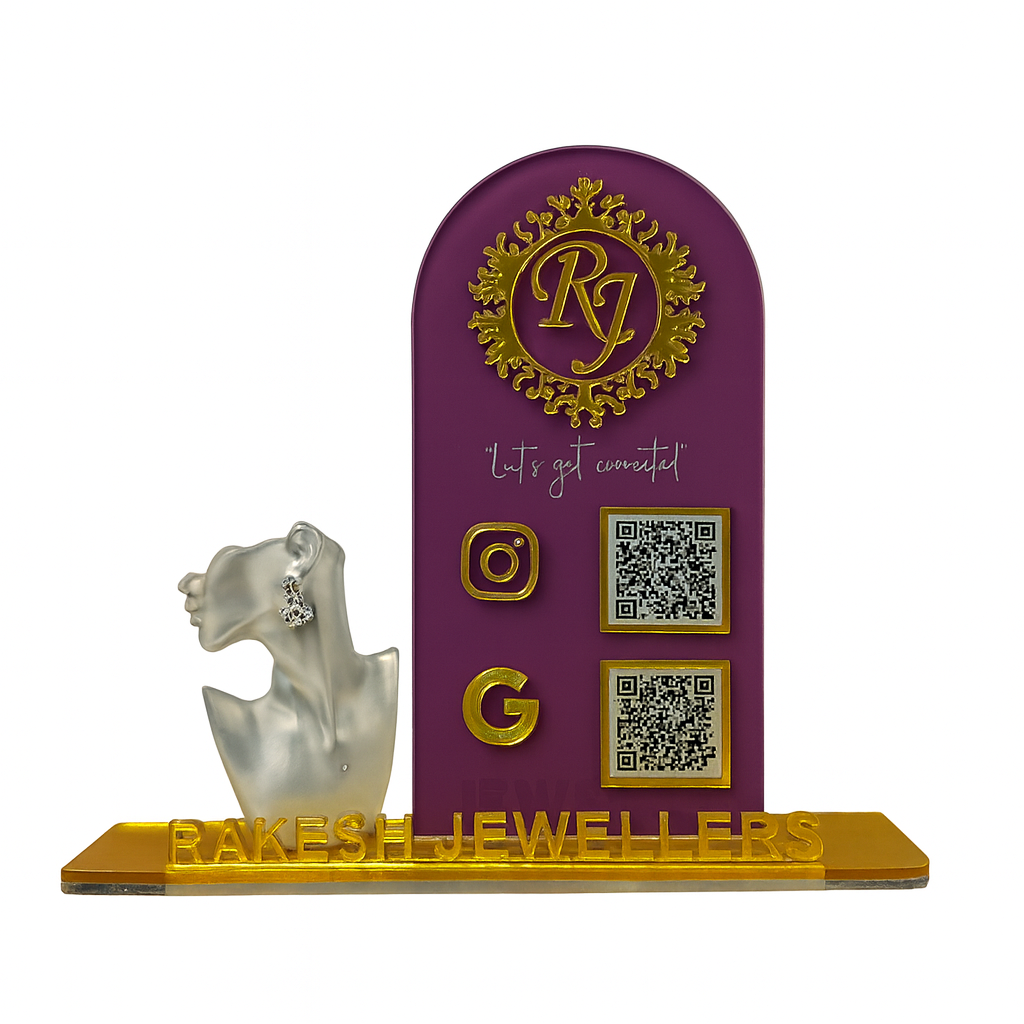 2 QR Premium Standee