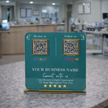 2 QR NFC Enabled Standee for Salon Spa Beauty Parlour & Makeup Studio