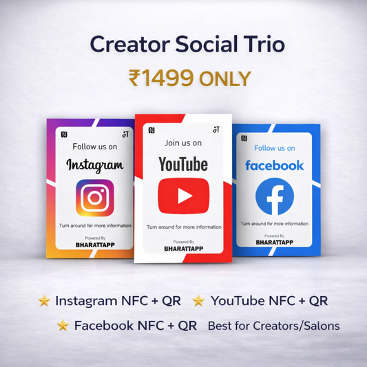 NFC Enabled Creator Social Trio Pack