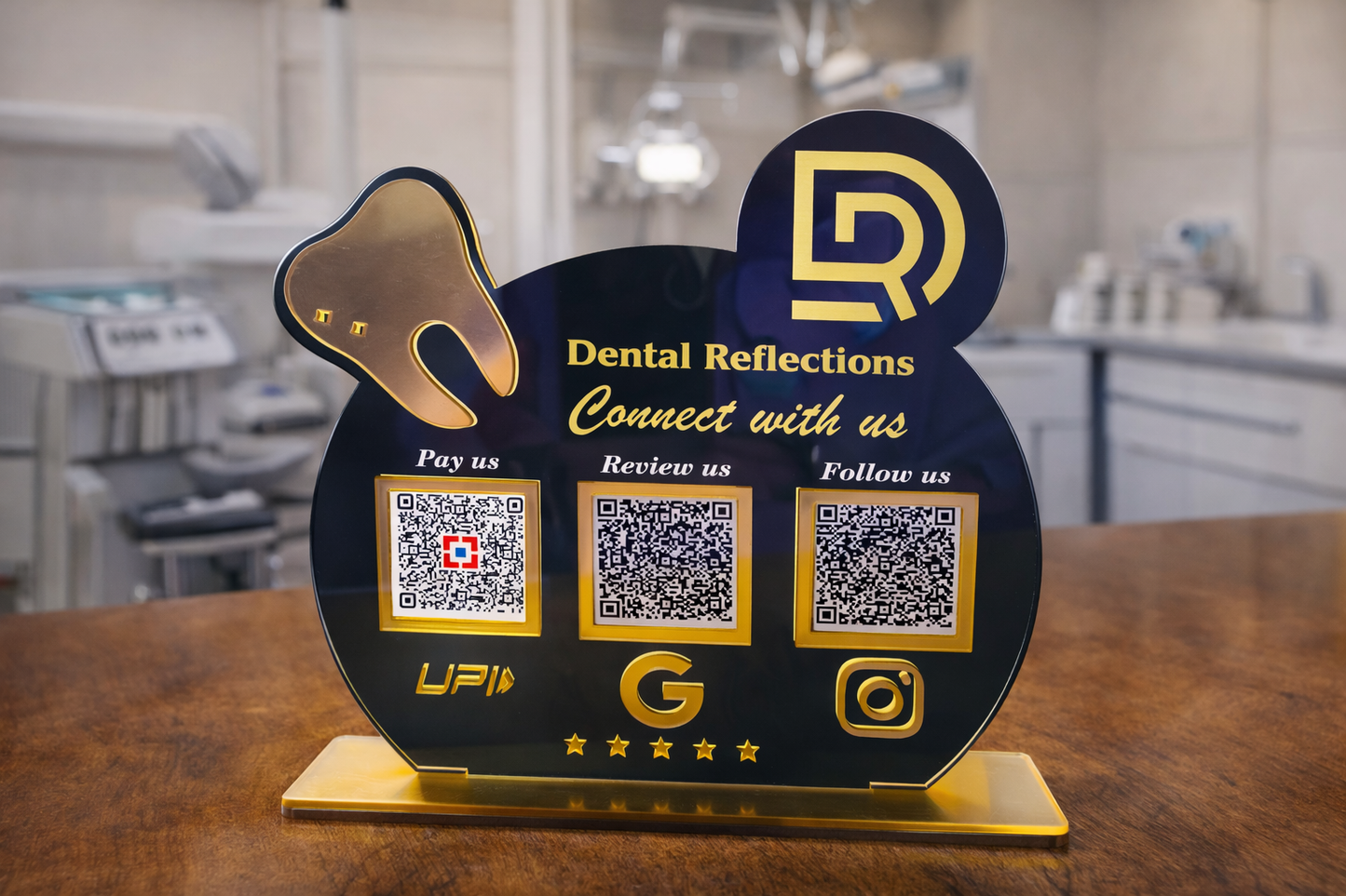 3 Qr  Dentist Connect Standee