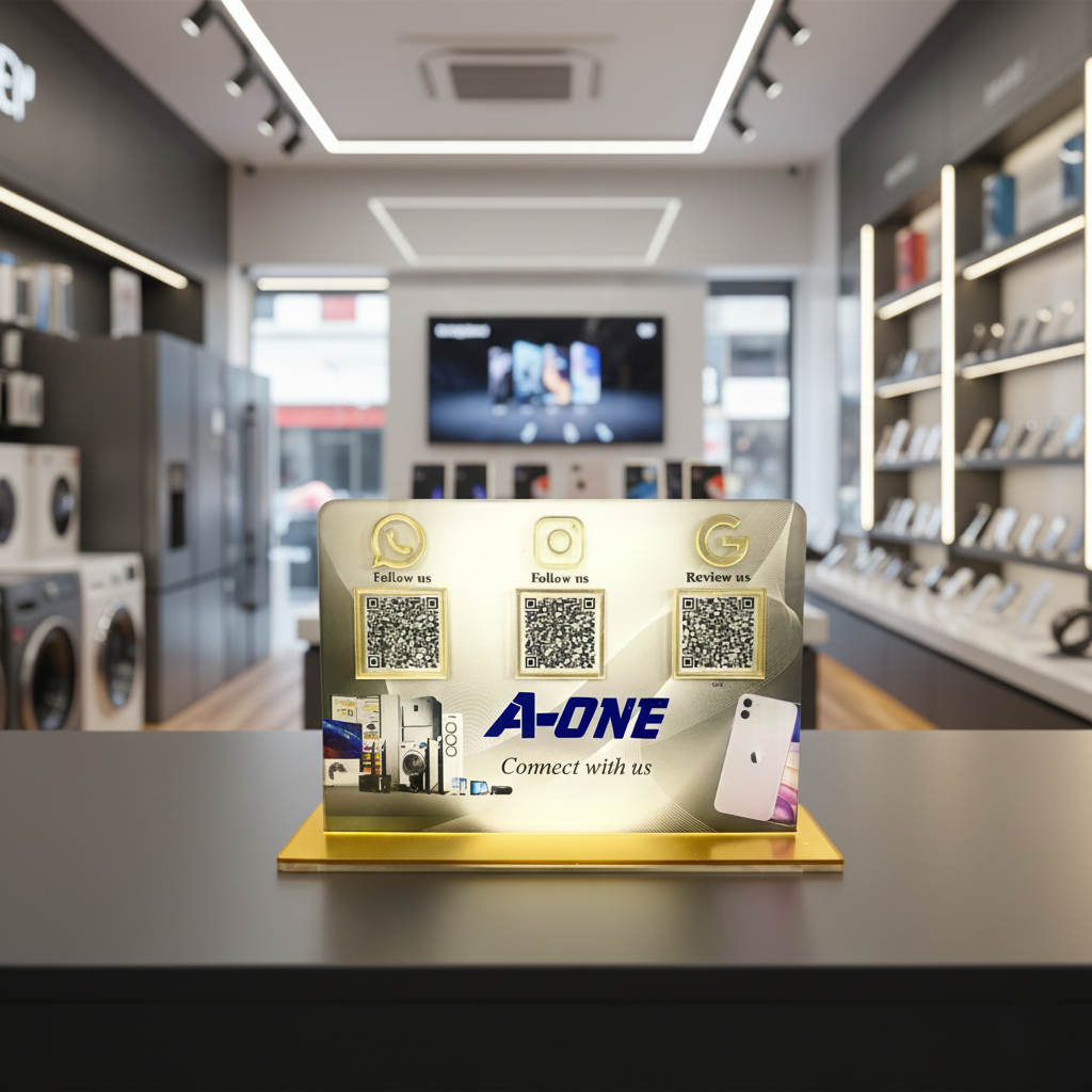 3 QR Smart NFC Standee