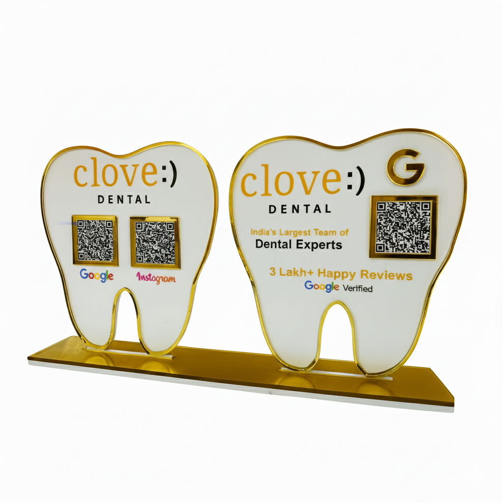 3 QR Dental Duo QR Standee Bundle