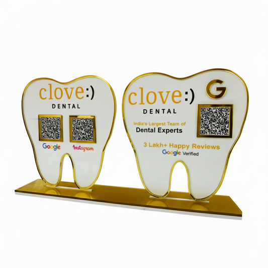 3 QR Dental Duo QR Standee Bundle