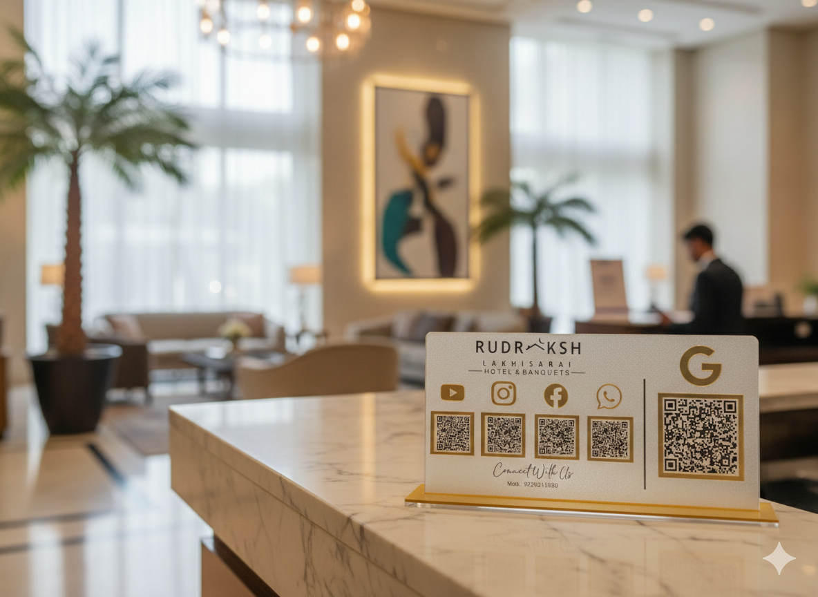 5 QR Payment Frosted Standee