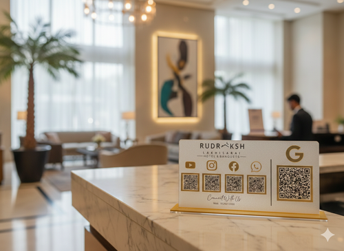 5 QR Horizontal Payment  Standee