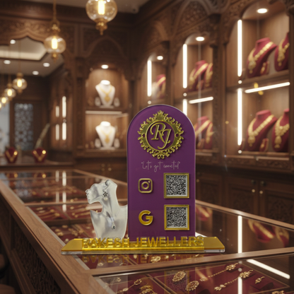 2 QR Premium Standee