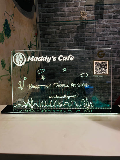 Bharattapp Premium Doodle Art Board with Multi Colour Light & NFC Dynamic QR