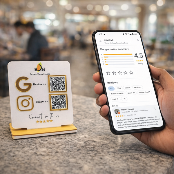 Customers Scan & Leave Reviews