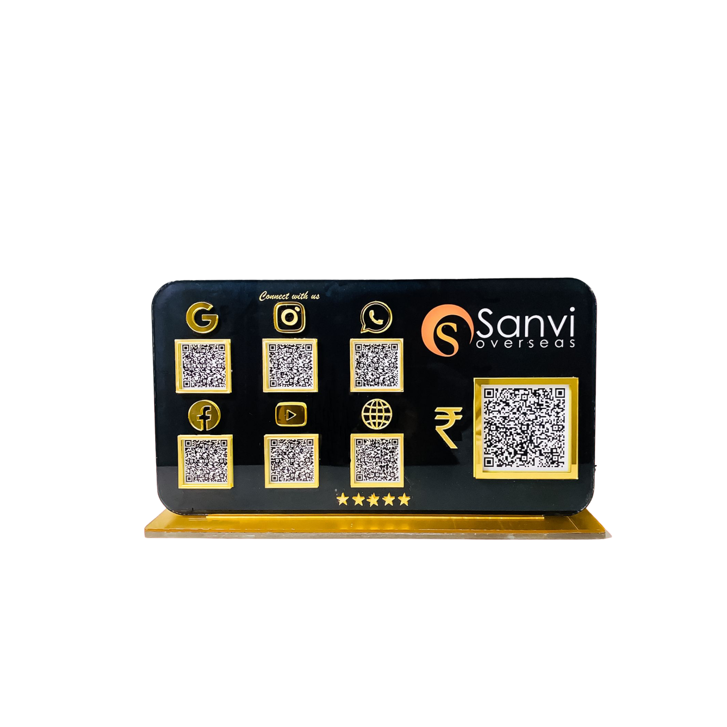 7 QR Round Edge Standee