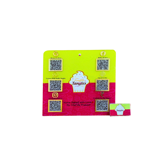 6 Qr Digital Standee With Business card