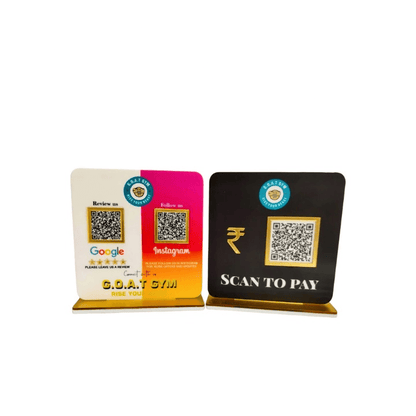 2 Colourfull Standee Bundle - Google + Instagram + Payment