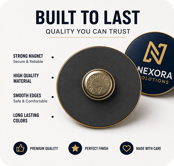 Customized Magnetic Logo Badge for Staff & Businesses