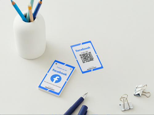 Facebook Social Media NFC QR Card