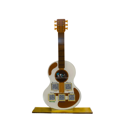 5 QR Guitar Shape Standee
