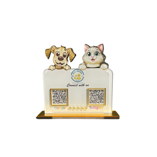 2 QR Pet Store Standee
