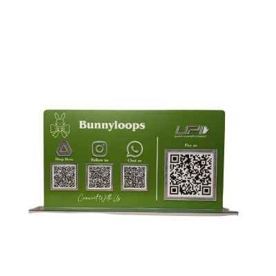 4 QR  Payment Standee