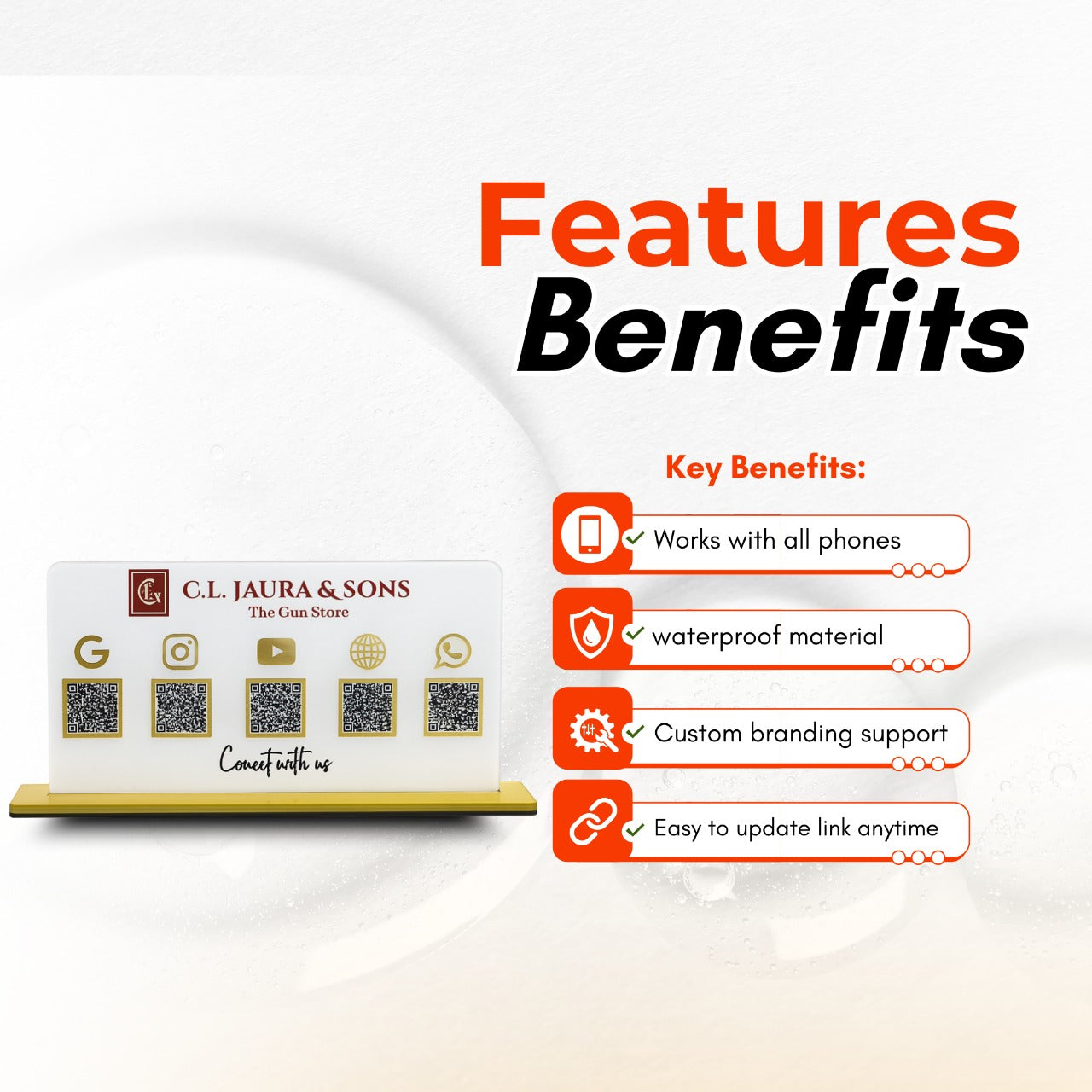 5QR Premium Standee - Landscape