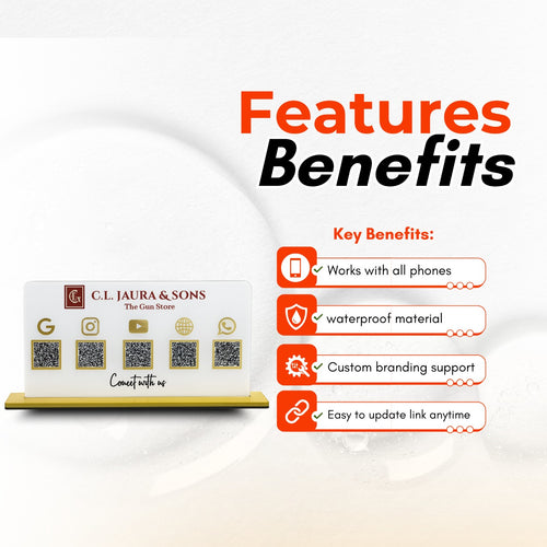 5QR Premium Standee - Landscape