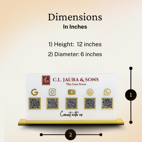 5QR Premium Standee - Landscape