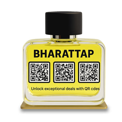 Perfume Bottle Shaped QR Standee