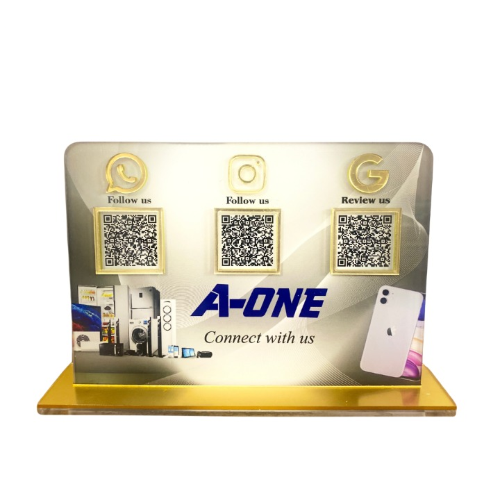 3 QR Smart NFC Standee