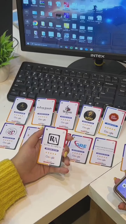 5 Google Review NFC Card Bundle