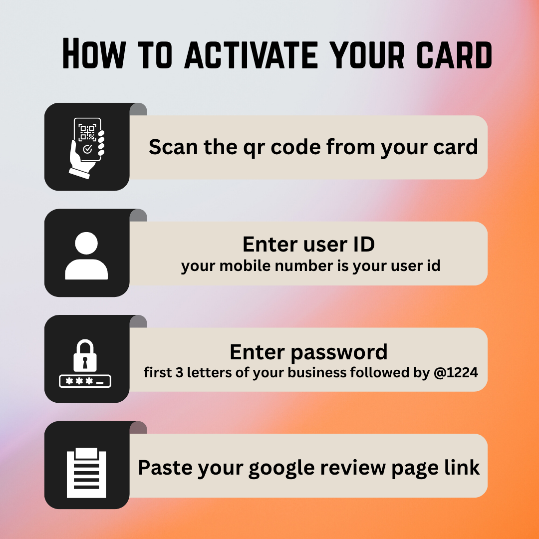 Google NFC Review Cards